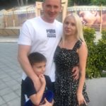 Oleg our main fixer/soldier in ukraine with his family- Their villages in Kherson have been bombed and are under russian control so they have fled too safer cities. .