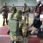 training ukraine soldiers in combat medics to help save lives.