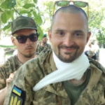training Ukraine soldiers in medical triage.
