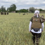 combat medic training in the wheat fields of Ukraine.
