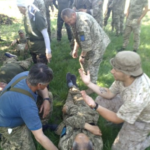 combat medic training in Ukraine.