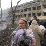 images of war- after Mariupol hospital bombing
