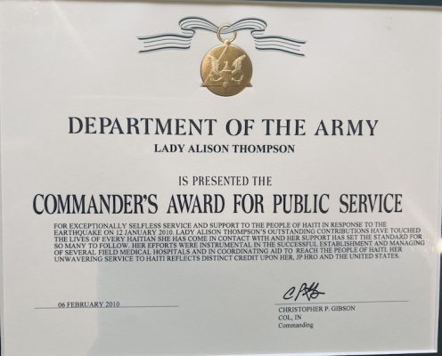 Dept Of the Army Commanders Award